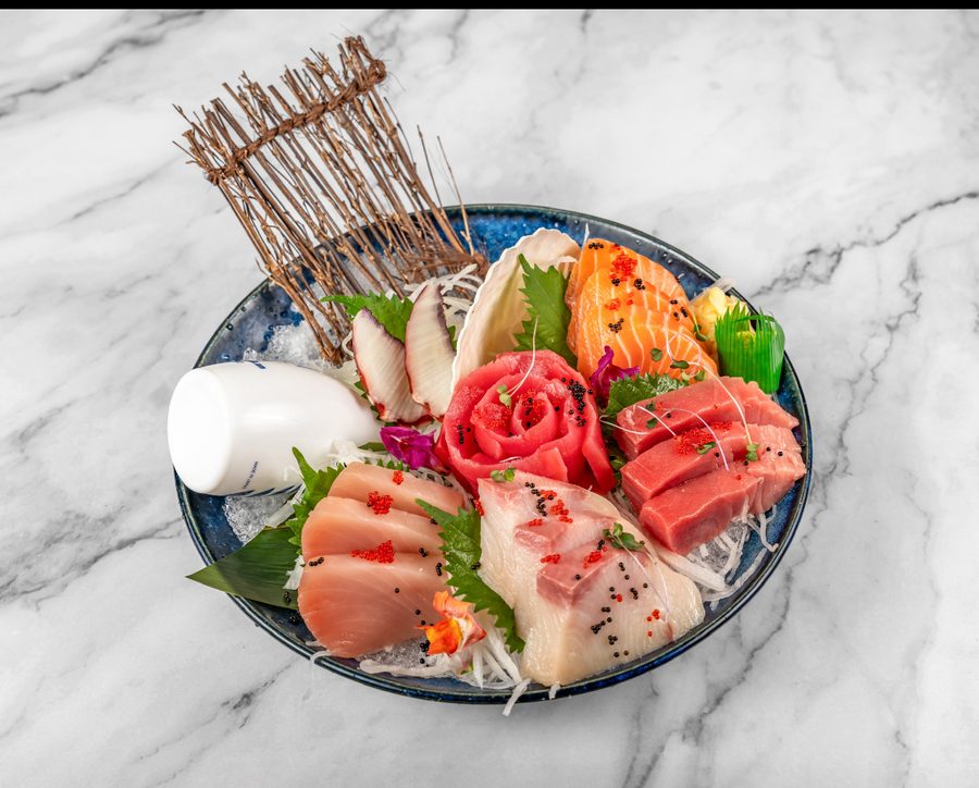 Fresh sashimi platter
